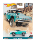 Mattel hot wheels Chevrolet Bel Air Big-air 1957 1:64 Zelená Bílá