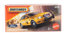 Mattel hot wheels Ford usa Taurus Police Interceptor 2010 1:64 Žlutá