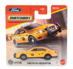 Mattel hot wheels Ford usa Taurus Police Interceptor 2010 1:64 Žlutá