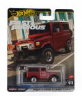 Mattel hot wheels Toyota Land Cruiser Fj43 1977 - Fast & Furious 1:64 Červená Bílá