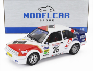 Mcg Ford england Escort Mkiii Rs Turbo N 35 Rally Hunsruck 1985 Stig Andervang - Andre Schoonenwolf 1:18 Bílá Červená Modrá