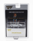 Mini-gt Aston martin Db5 1964 - 007 James Bond - Goldfinger - Missione Goldfinger With Weapons - Included Poster 007 English Language 1:64 Silver