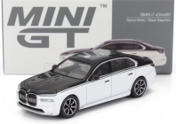 Mini-gt BMW 7-series I7 Xdrive60 Lhd 2023 1:64 Bílá Černá