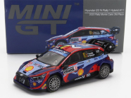Mini-gt Hyundai I20 N Rally1 Team Shell Mobis Wrt N 11 3rd Rally Montecarlo 2023 Thierry Neuville - Martijn Wydaeghe 1:64 2 Tóny Modré Červené