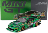 Mini-gt Nissan Silvia (s15) Lb Super Silhouette N 5 Fausto Racing Lhd 2024 1:64 Zelená