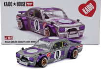 Mini-gt Nissan Skyline Gt-r (kpgc10) N 0 Kaido House Works V1 1969 1:64 Stříbrná Purpurová