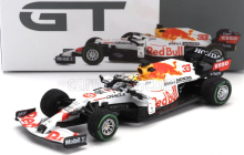 Mini-gt Red bull F1  Rb16b Honda Team Red Bull Racing Ra620h N 33 World Champion 2nd Turkish Gp 2021 Max Verstappen 1:64 Bílá Červená