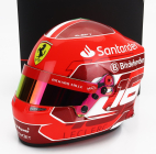 Mini helmet Bell helmet Casco Helmet F1 Charles Leclerc Team Ferrari 2024 1:2 Red