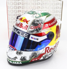 Mini helmet Schuberth helmet Casco Helmet F1 Sergio Perez Team Oracle Red Bull Racing N 11 Singapore Gp (250th Career F1 Gp) 2023 1:2 Bílá Žlutá Červená