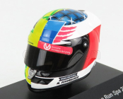 Mini helmet Schuberth helmet F1  Casco Helmet Mild Seven Benetton B194 Ford N 5 Demonstration Run Belgium Spa Gp 2017 Mick Schumacher 1:8 Žlutá Zelená Červená Černá