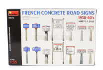 Miniart Accessories Segnali Stradali - French Concrete Road Signs 1930-40 1:35 /