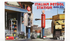 Miniart Diorama Garage Stazione Di Servizio - Italian Petrol Station 1930-40s 1:35 /