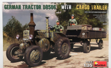 Miniart Lanz Bulldog D8506 Military Tractor With Trailer 1942 1:35 /