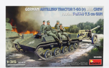 Miniart Tank T-60 Tractor German Artillery Military 1945 1:35 /