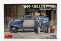 Miniart Tempo A400 Lieferwagen 3-wheels Milk Delivery Van 1962 1:35 /