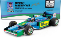 Minichamps Benetton F1  B194 Ford N 5 World Champion Australian Gp 1994 Michael Schumacher - Con Vetrina - With Showcase 1:12 Modrá Zelená