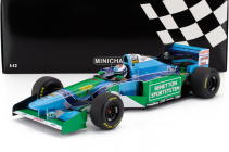 Minichamps Benetton F1  B194 Ford N 6 Australian Gp 1994 Jos Verstappen - Con Vetrina - With Showcase 1:12 Modrá Zelená