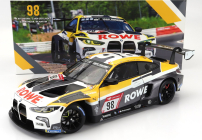 Minichamps BMW 4-series M4 Gt3 Team Rowe Racing N 98 2nd 24h Nurburgring 2023 Marco Wittmann - Sheldon Van Der Linde - Dries Vanthoor - Maxime Martin 1:18 Bílá Šedá Žlutá