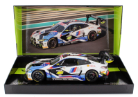 Minichamps BMW 4-series M4 Gt3 Team Wrt N 46 Gulf 12h Abu Dhabi 2023 Valentino Rossi - Nick Yelloy - Dries Vanthoor 1:18 Bílá Černá Modrá