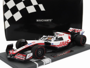 Minichamps Haas F1  Vf-22 Team Haas N 20 Pole Position Brazilian Gp 2022 Kevin Magnussen 1:18 Bílá Černá Červená