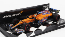 Minichamps Mclaren F1  Mcl35l Team Mclaren N 3 Abu Dhabi Gp 2021 Daniel Ricciardo 1:43 Oranžová Světle Modrá