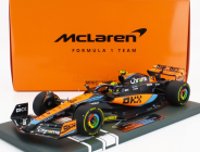 Minichamps Mclaren F1  Mcl60 Team Mclaren N 4 2nd Hungarian Gp 2023 Lando Norris 1:18 Oranžová Modrá Černá