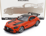 Minichamps Mercedes benz Amg Gt V8 Black Series 2021 1:18 Oranžová Černá