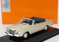 Minichamps Mercedes benz S-class 280se 3.5 (w111) Cabriolet 1970 1:43 Gold Met
