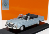 Minichamps Mercedes benz S-class 280se 3.5 (w111) Cabriolet 1970 1:43 Světle Modrá Met