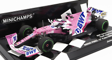 Minichamps Mercedes bwt F1 Rp20 Sportpesa Racing Point N 11 1:43, růžová