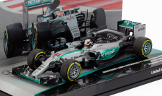 Minichamps Mercedes gp F1  W06 Amg Petronas N 44 World Champion Winner Usa Gp 2015 Lewis Hamilton 1:43 Stříbrná Zelená