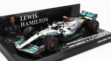 Minichamps Mercedes gp F1 W13e Team Mercedes-amg Petronas F1 N 44 2nd Brazilian Gp 2022 Lewis Hamilton 1:43 Stříbrná Zelená