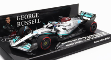 Minichamps Mercedes gp F1 W13e Team Mercedes-amg Petronas F1 N 63 (first F1 Win) Winner Brazilian Gp 2022 George Russell 1:43 Stříbrná Zelená