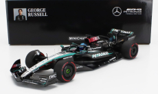 Minichamps Mercedes gp F1  W15 Eq Performance Team Amg Petronas Motorsport N 63 British Gp 2024 George Russell 1:18 Černá Stříbrná Zelená