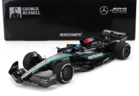 Minichamps Mercedes gp F1  W15 Eq Performance Team Amg Petronas Motorsport N 63 Winner Austrian Gp 2024 George Russell 1:18 Černá Stříbrná Zelená