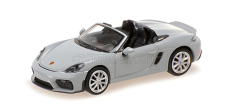 Minichamps Porsche 718 Spider (981) Open 2019 1:87 Grey