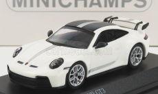 Minichamps Porsche 911 992 Gt3 Coupe 2021 1:64 Bílá Černá