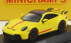 Minichamps Porsche 911 992 Gt3 Coupe 2021 1:64 Žlutá Červená Černá