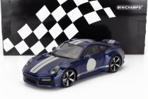 Minichamps Porsche 911 992 Sport Classic Coupe 2022 1:18 Blue Met