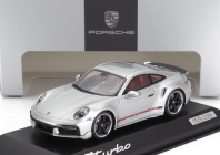 Minichamps Porsche 911 992 Turbo Coupe 2023 - First Turbo Remastered 1:43 Silver