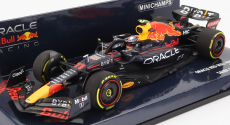 Minichamps Red bull F1  Rb18 Team Oracle Red Bull Racing N 11 Bahrain Gp 2022 Sergio Perez 1:43 Matná Modrá Žlutá Červená