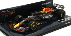 Minichamps Red bull F1  Rb19 Team Oracle Red Bull Racing N 1 World Champion Winner Abu Dhabi Gp 2023 Max Verstappen 1:43 Matt Blue