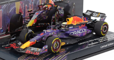 Minichamps Red bull F1  Rb19 Team Oracle Red Bull Racing N 1 World Champion Winner Las Vegas Usa Gp 2023 Max Verstappen 1:43 Fialová Žlutá Červená