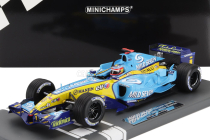Minichamps Renault F1 R25 Team Renault F1 N 1 World Champion 3rd Brazil Gp 2005 Fernando Alonso 1:18 Světle Modrá Žlutá
