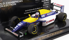 Minichamps Williams F1  Renault Fw15 N 2 World Champion Dirty Version Season 1993 Alain Prost 1:43 Modrá Žlutá Modrá