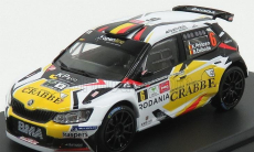 Minipartes Škoda Fabia R5 N 6 Rally Ypres 2018 K.princen - B.eelbode 1:43 Bílá Černá Žlutá