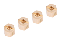 Mosazný Hex adaptér 9mm Offset pro 12mm, 4ks