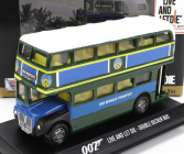 Motor-max Decker Diorama - Autobus 1960 - 007 James Bond - Live And Let Die - Vivi E Lascia Morire 1:36 Modrá Zelená