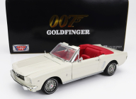 Motor-max Ford usa Mustang Cabriolet Open 1964 - James Bond 007 - Goldfinger - Missione Goldfinger 1:18 Bílá