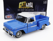 Motor-max GMC C1000 Fenderside Pick-up 1966 1:24 Modrá Bílá